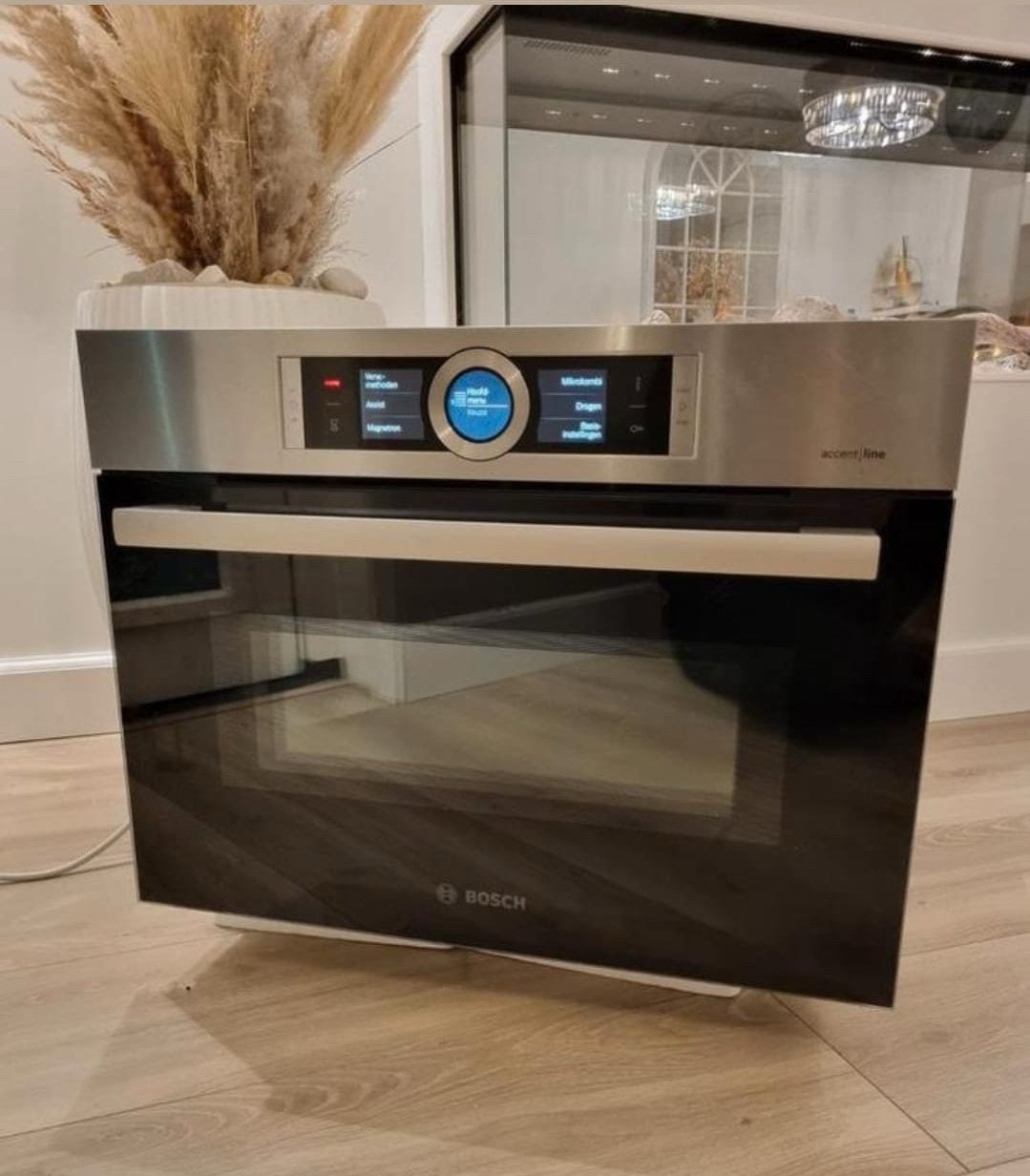 Bosch combi oven magnetron, Ophalen, 45 tot 50 cm, Bosch, Inbouw