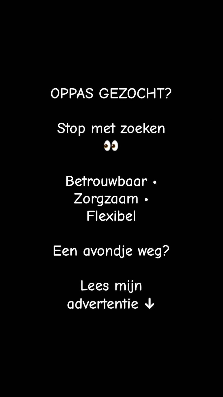 Oppas nodig?, Eén persoon, Cadeaubon