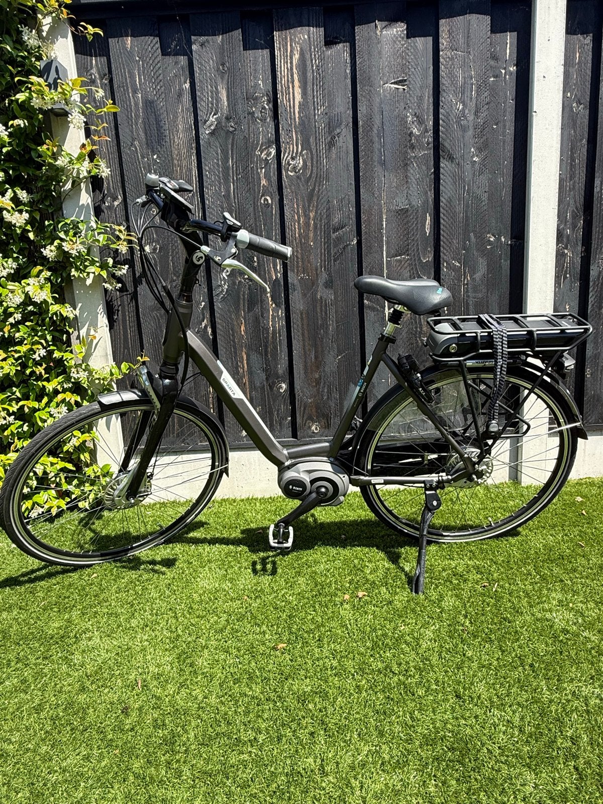 Sparta B3 elektrische damesfiets grijs met nieuwe accu, 51 tot 55 cm, Ophalen, Gebruikt, Sparta
