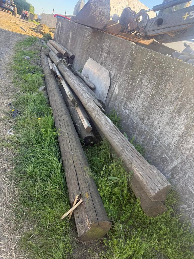 Palen van 10meter lang, Ophalen of Verzenden, Zo goed als nieuw, 250 cm of meer, Palen