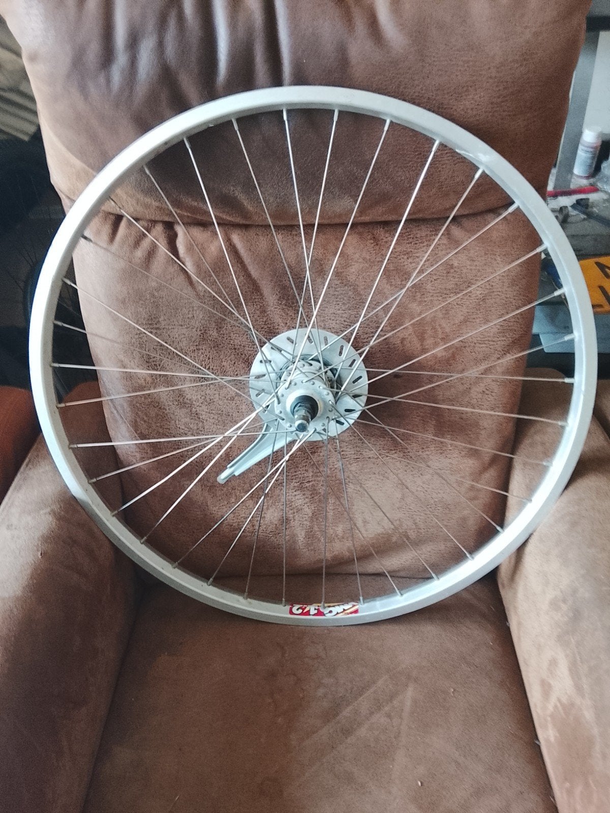 voorwiel 26 inch met rollerbrake rem shimano nexus, Fietsen en Brommers, Fietsonderdelen, Ophalen of Verzenden, Gebruikt, Wiel