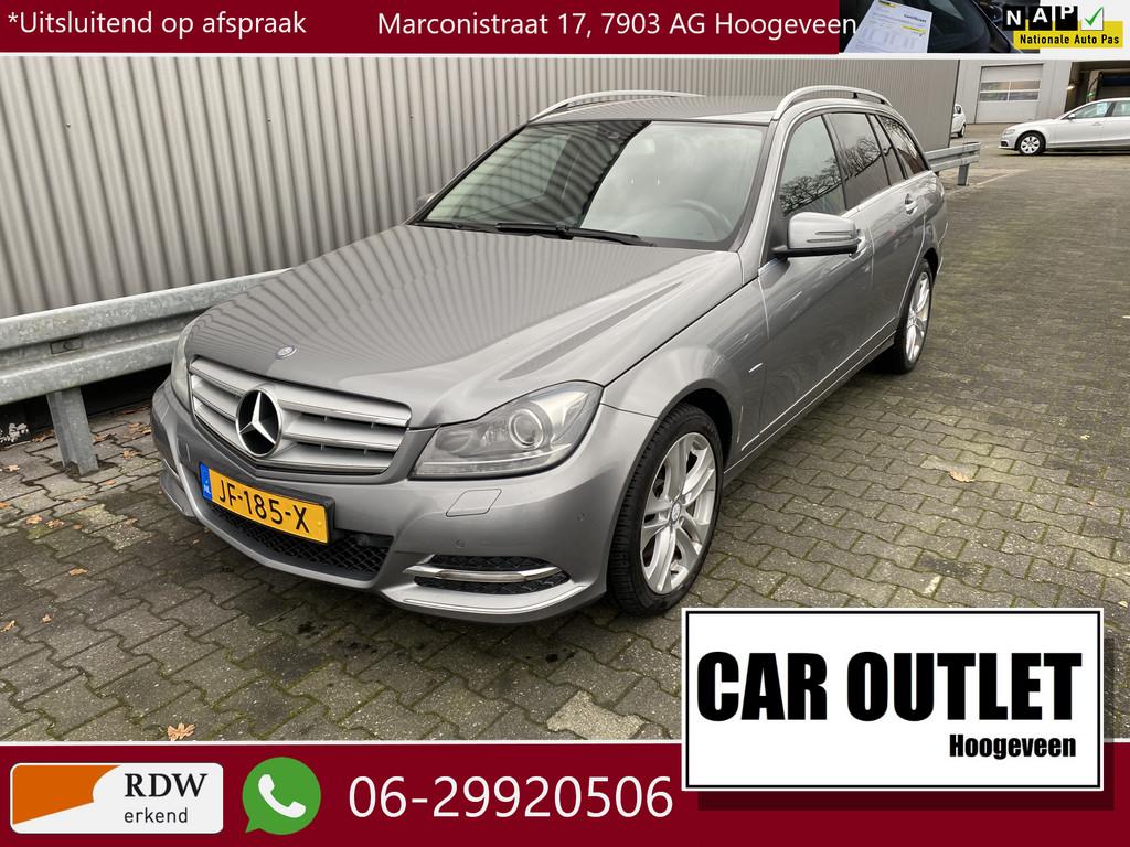 Mercedes-Benz C-Klasse Estate 200 CDI Business Class Avantga, Auto's, Mercedes-Benz, Euro 5, Zwart, 4 cilinders, Leder