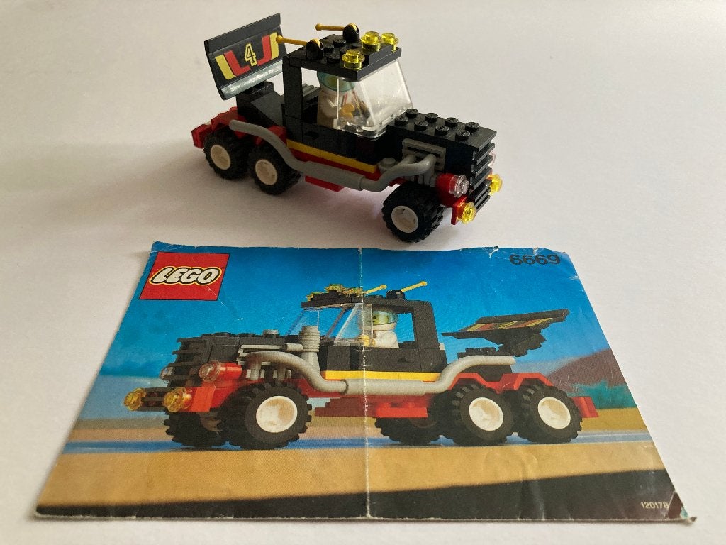 Lego 6669 Diesel Daredevil (1991) compleet, Lego, Inclusief instructies, Ophalen of Verzenden, Complete set
