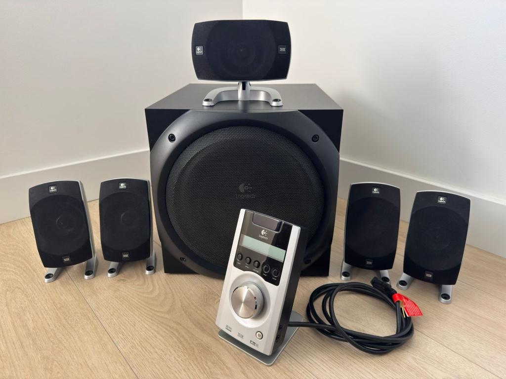Logitech Z-5500 5.1 surround speaker set, Zo goed als nieuw, Complete surroundset, Minder dan 60 watt, Ophalen
