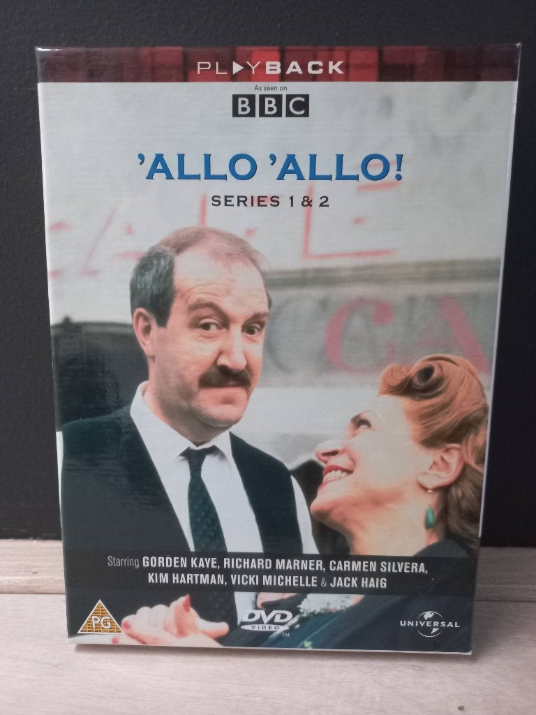 Allo Allo - Seizoen 1+2 Compleet (3xDVD BOX) BBC TV-Serie, Alle leeftijden, Boxset, Ophalen of Verzenden, Zo goed als nieuw
