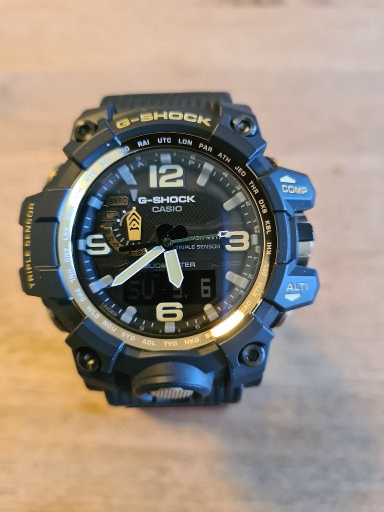 Casio Mudmaster GWG-1000GB-1A Zwart/goud Mint Condition, Casio, Kunststof, Polshorloge, Kunststof