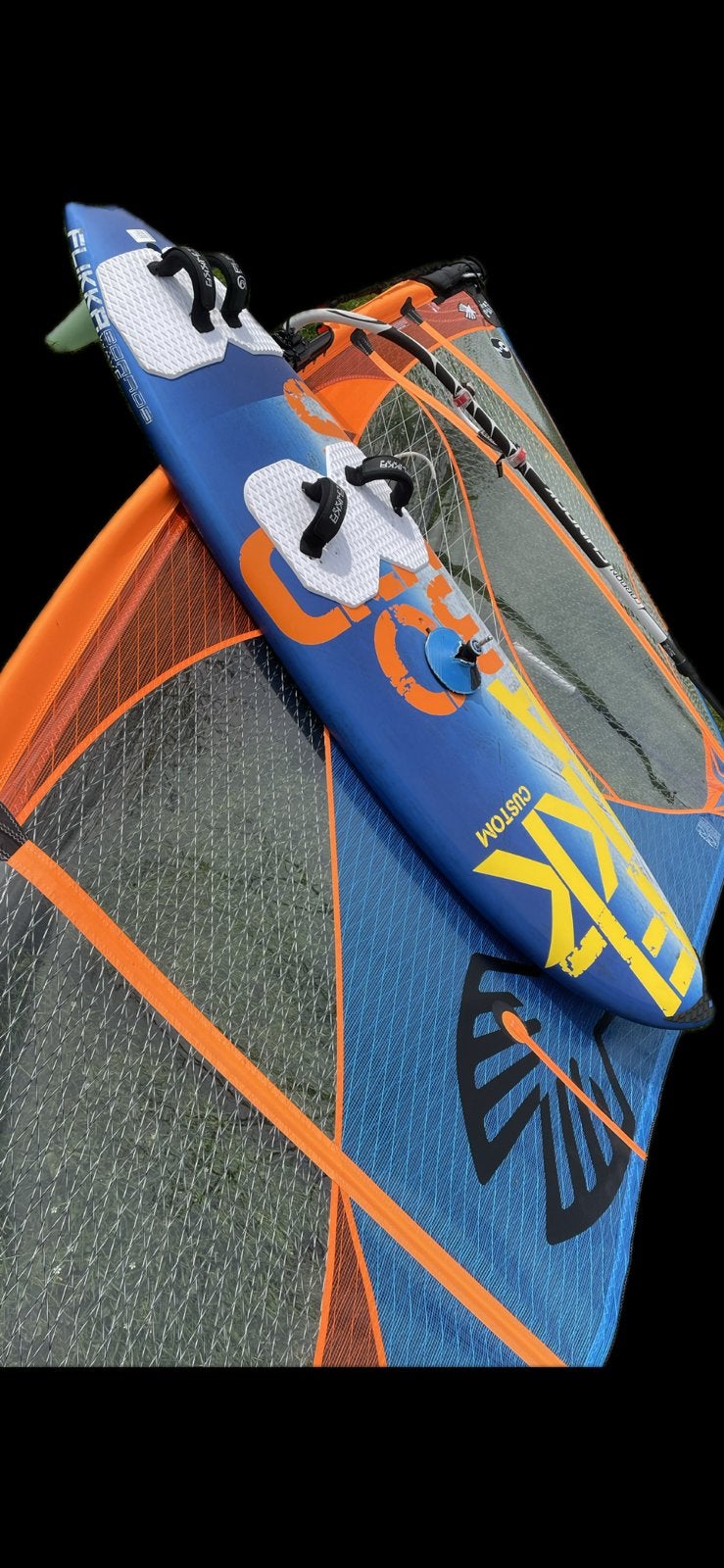Flikka Freerace/freewave board, alles kunner, in nieuwstaat!, Watersport en Boten, Windsurfen, Ophalen, Zo goed als nieuw, Plank