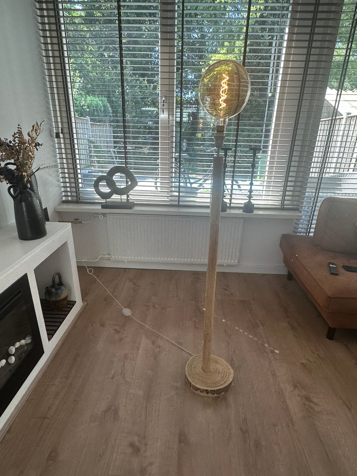 Mooie vloeroamp nieuw, Ophalen of Verzenden, Zo goed als nieuw, Minder dan 100 cm