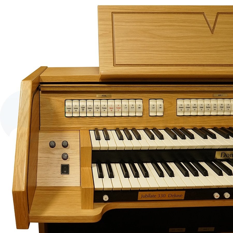 Domus Jubilate 330 DLX Blank Eiken - Occasion, 2 klavieren, Gebruikt, Via Borgo 68/70 47836 Mondaino (Rimini) Italy Partita I.V.A. 03298850409