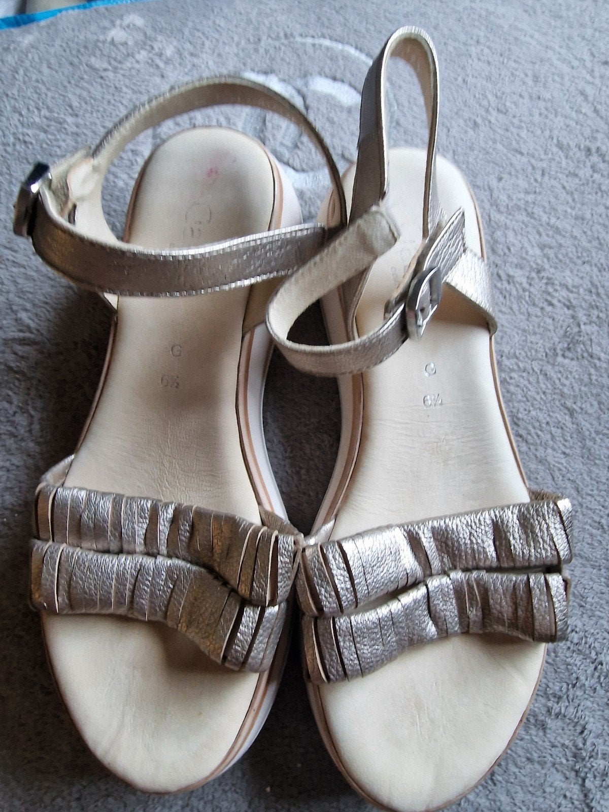 Gabor sandalen maat 6,5 (39,5) goudkleurig, Overige kleuren, Gabor, Gedragen, Sandalen of Muiltjes