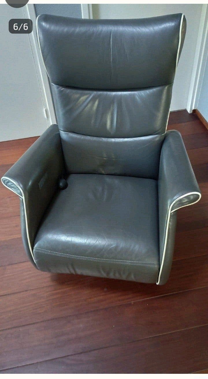 Mooie leren relax fauteuil  Prominent met accu extra small, Gebruikt, Minder dan 75 cm, Leer, 50 tot 75 cm