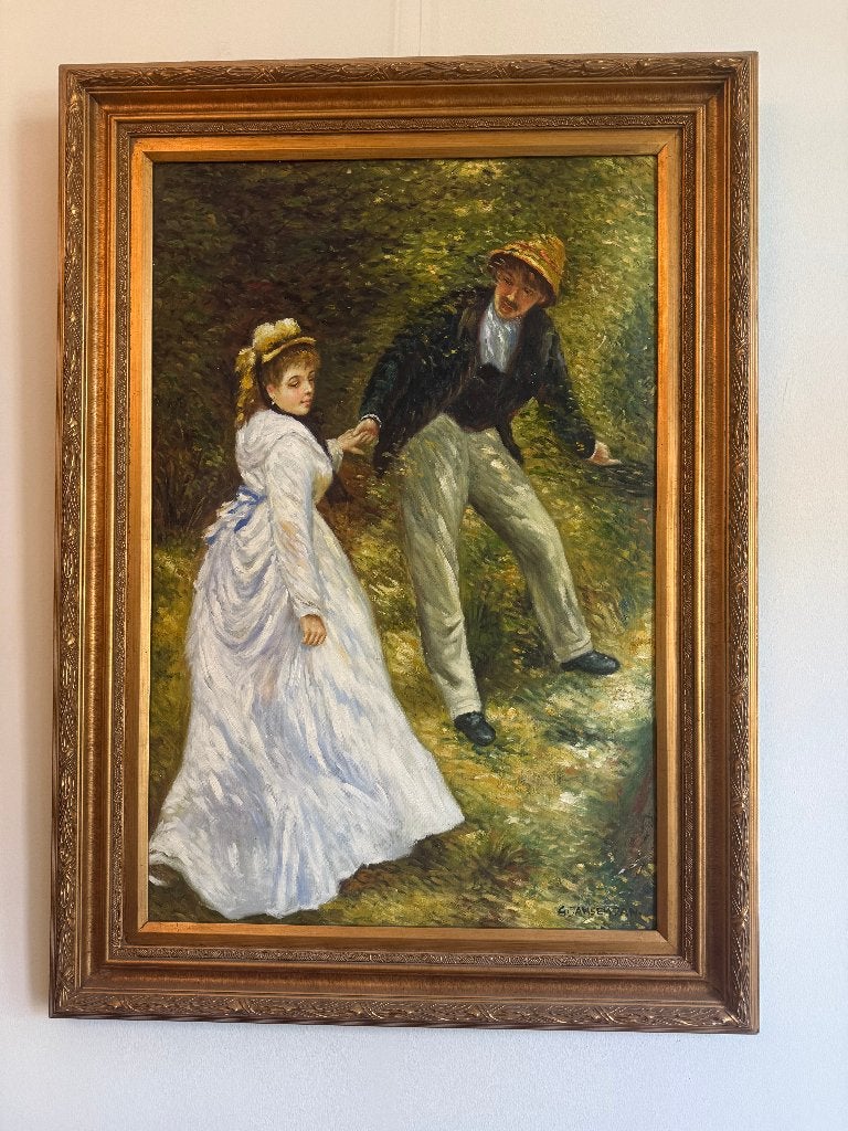 Geert Jan Jansen olieverf op canvas, Ophalen, Zo goed als nieuw, Schilderij, 75 cm of meer