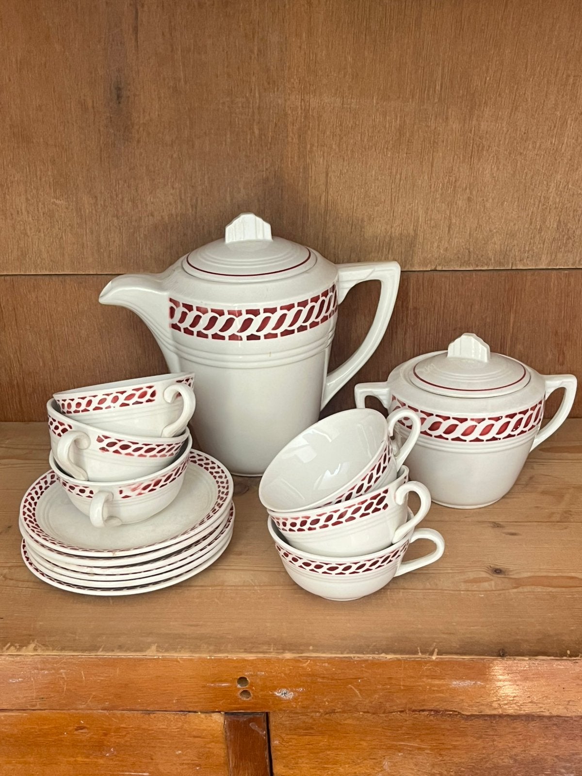 Vintage thee/koffie servies - Ceranord (Frankrijk), Ophalen, Gebruikt, Overige merken, Vintage