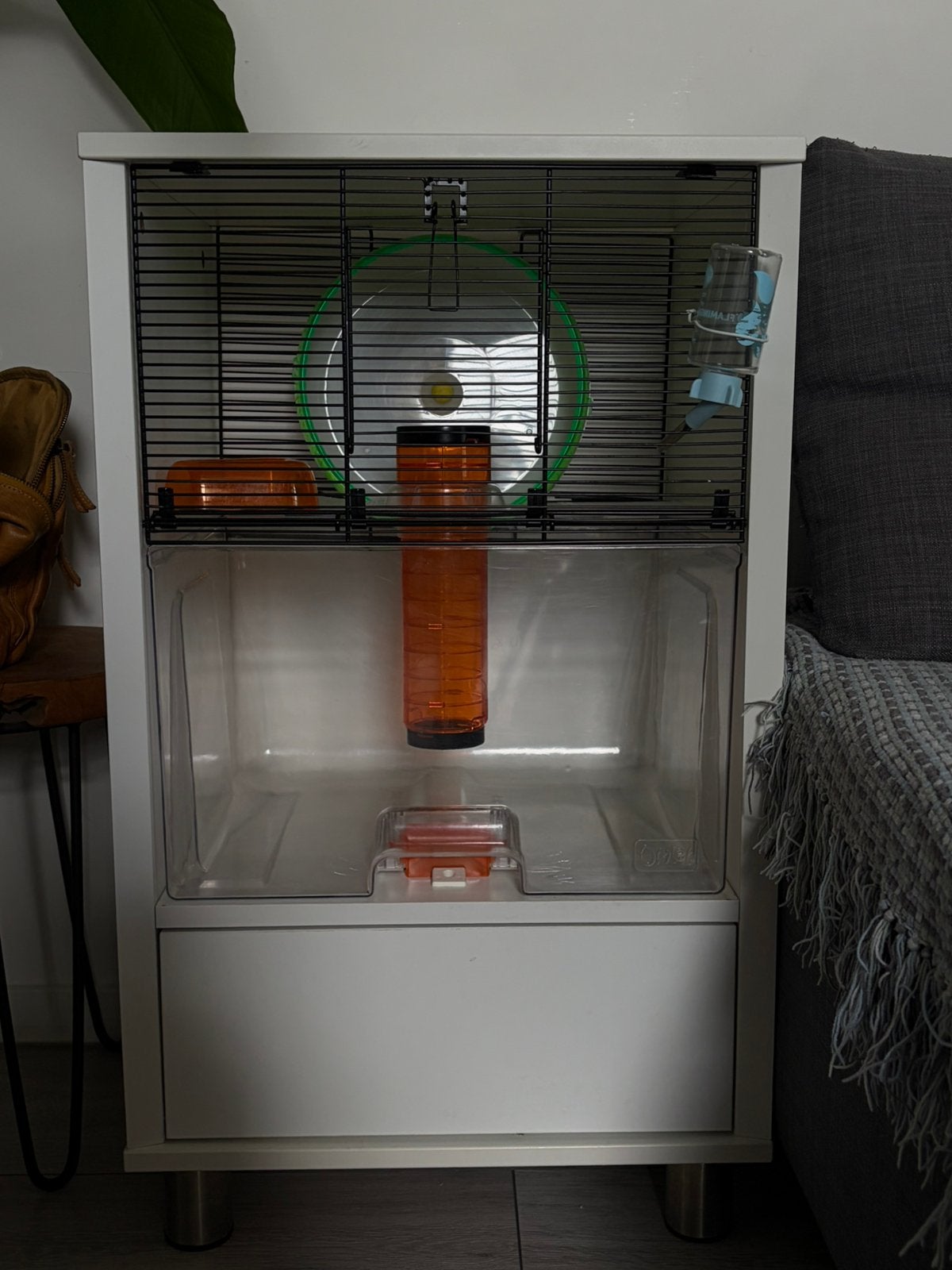 Hamsterkooi compleet, Dieren en Toebehoren, Knaagdieren en Konijnen | Hokken en Kooien, Kooi, Minder dan 75 cm, Zo goed als nieuw