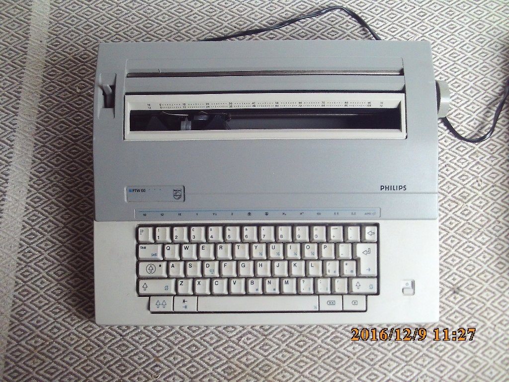 Schrijfmachine elektronisch Philips PTW 100, Ophalen of Verzenden, Zo goed als nieuw