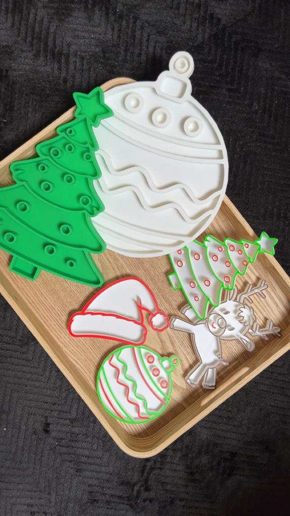 Vulvormen kerst groot pakket, Hoogersmilde Beilervaart 1, Ophalen of Verzenden, Info@sensoplay.nl, Ontdekken