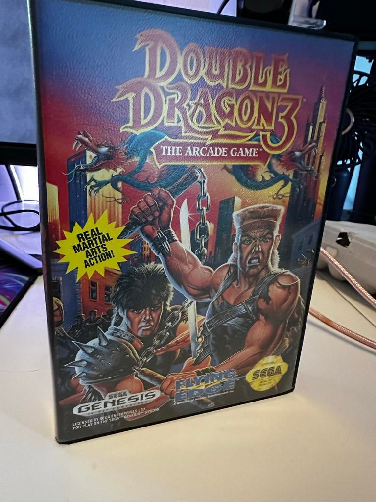 Double Dragon 3: The Arcade Game Sega Genesis, Gebruikt, Vechten, 2 spelers, Eén computer