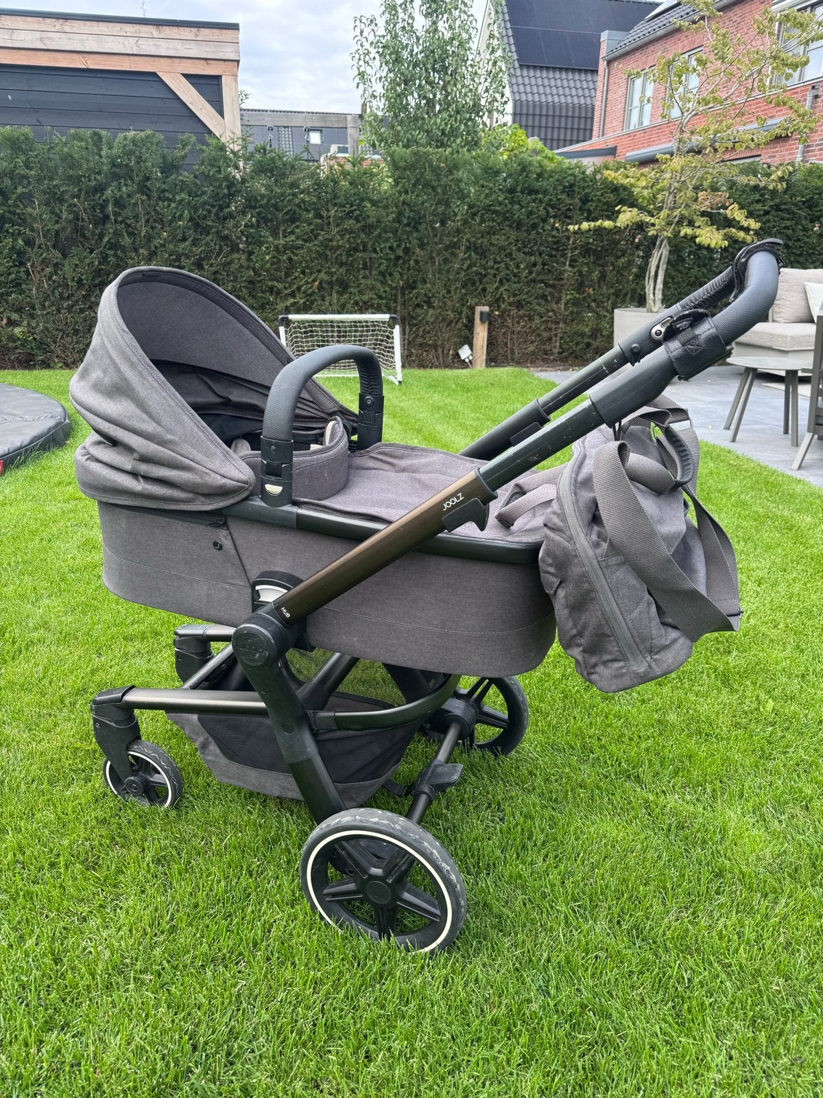 Joolz Hub Kinderwagen Antraciet met veel extra's, Gebruikt, Combiwagen, Met autostoeltje, Ophalen