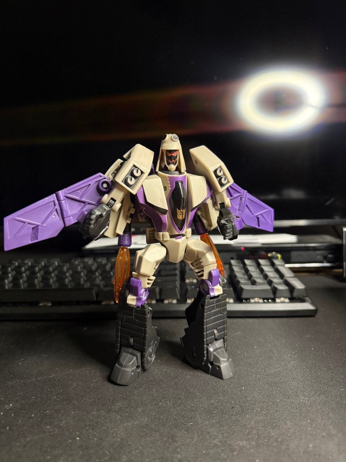 2009 Transformers Voyager Animated Blitzwing, Verzamelen, Transformers, Overige generaties, Ophalen of Verzenden, Gebruikt, Decepticons