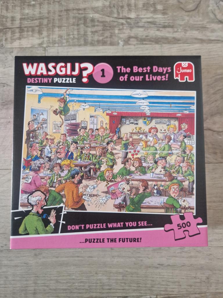 WASGIJ? Destiny Puzzel 1: The Best Days of our Lives!, Ophalen of Verzenden, Minder dan 500 stukjes, Zo goed als nieuw, Legpuzzel