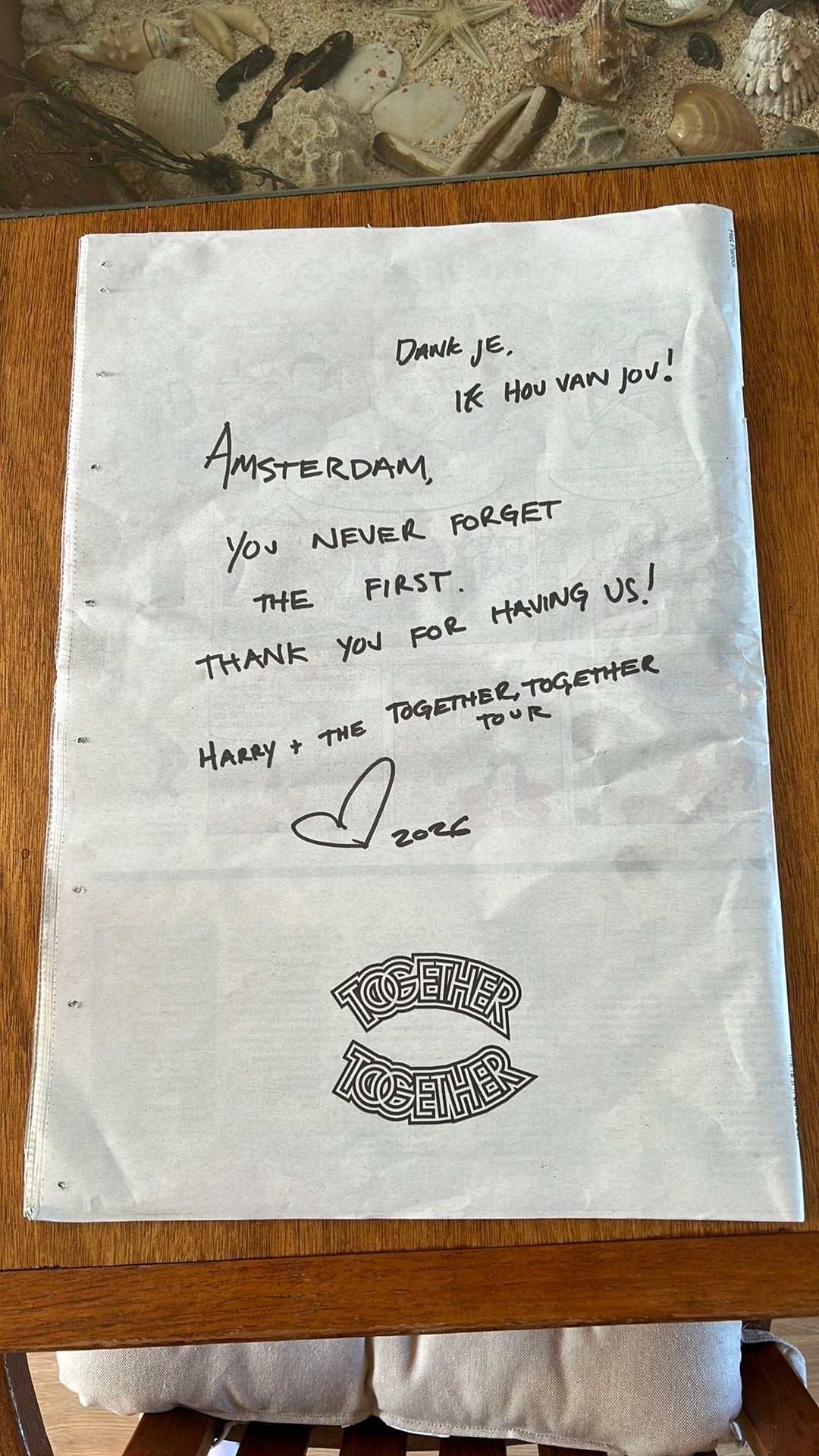 Harry Styles Parool krant, Ophalen of Verzenden, Krant