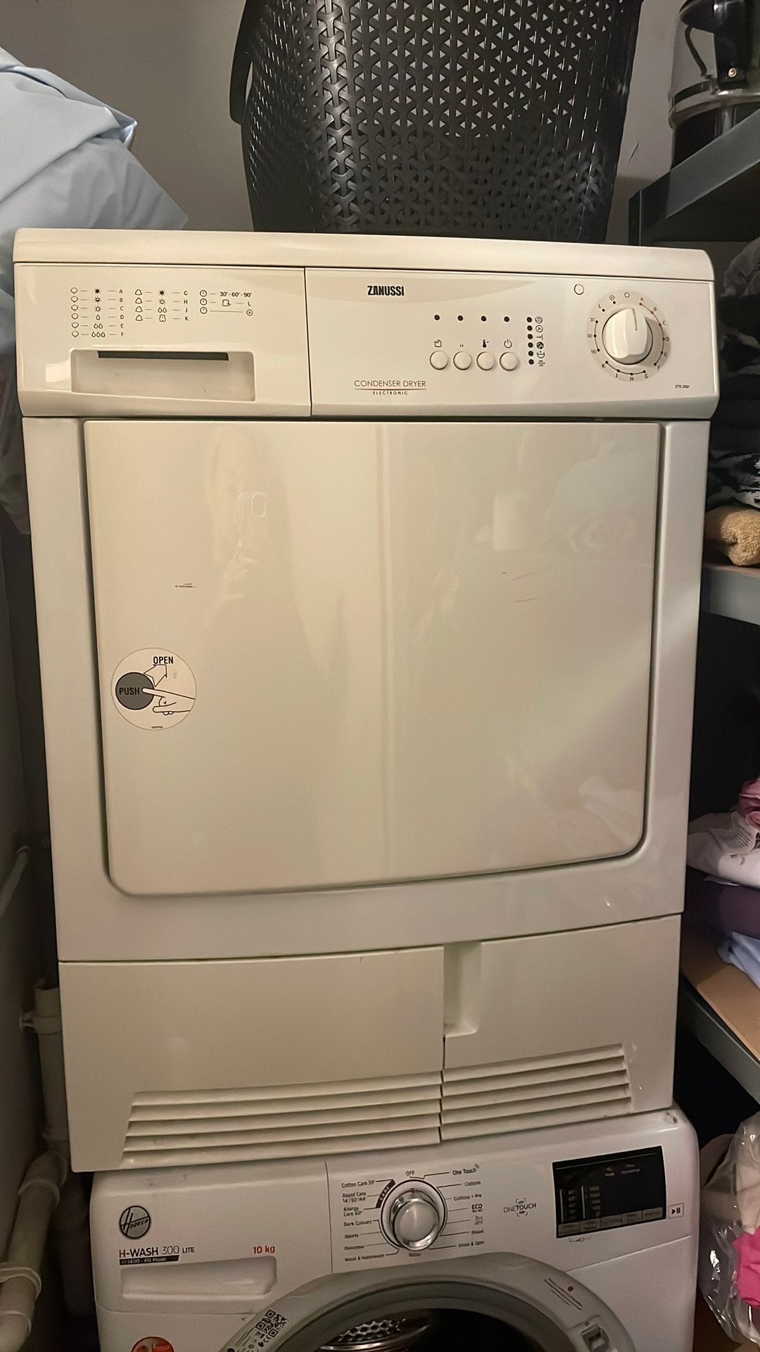 Zanussi, Ophalen, Zo goed als nieuw, Condens, Minder dan 85 cm
