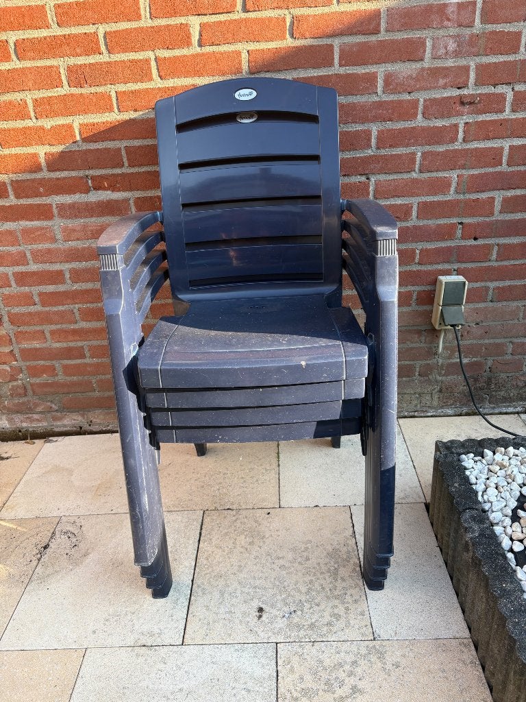 Hartman tuinstoelen, Ophalen, Gebruikt, Kunststof, Stapelbaar
