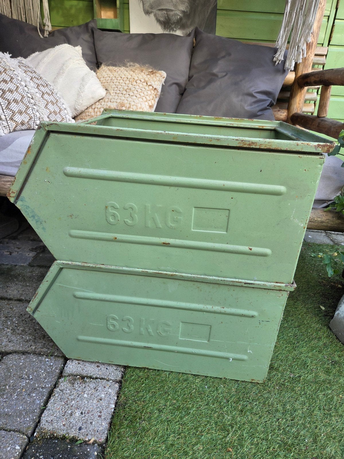 Metalen bakken, Doe-het-zelf en Verbouw, Kratten en Dozen, Ophalen, Krat, Minder dan 35 cm