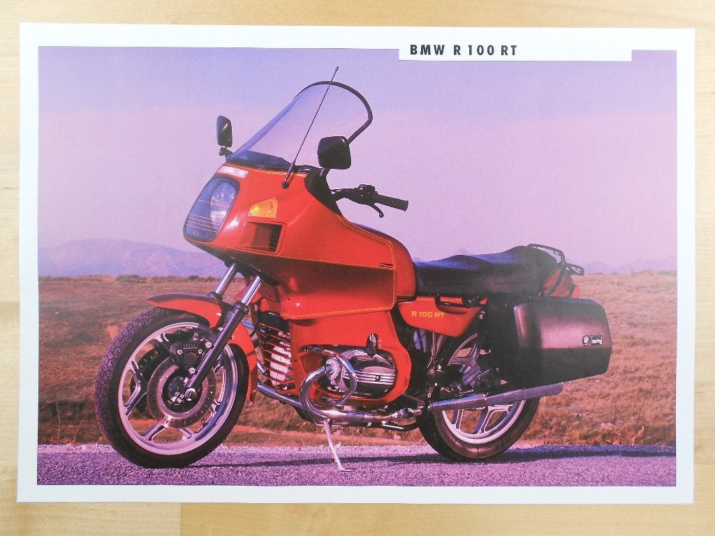 BMW R100 RT Brochure 1991 Motorfiets – R100RT Folder, Ophalen of Verzenden, BMW