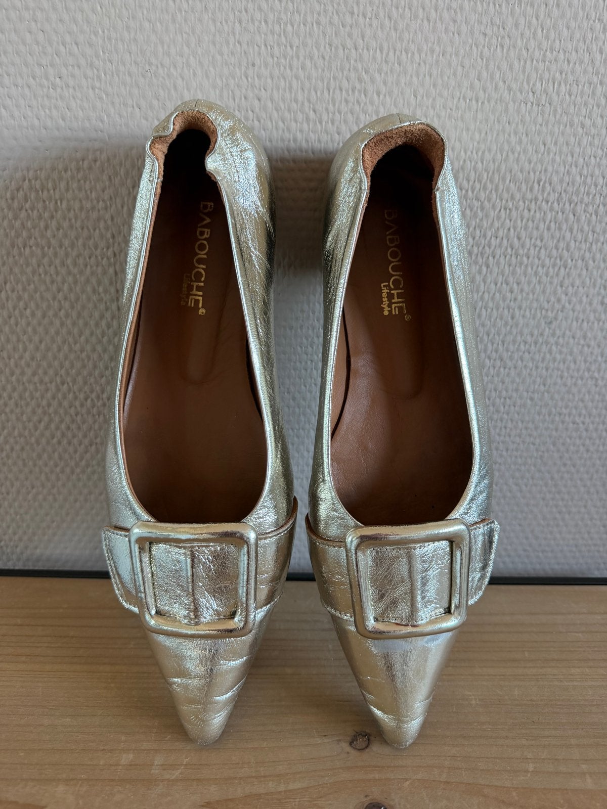 Babouche Loafers Goud Maat 41, Overige kleuren, Instappers, Ophalen of Verzenden, Zo goed als nieuw
