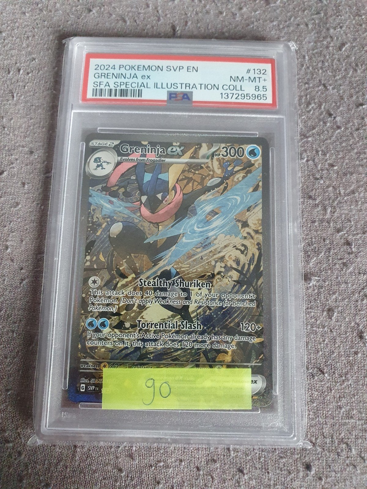 Greninja ex #132 PSA 8.5 - Pokémon Kaart, Ophalen of Verzenden, Nieuw, Losse kaart, Foil