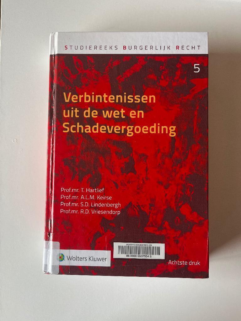 Verbintenissen uit de wet en Schadevergoeding, Boeken, Studieboeken en Cursussen, Ophalen of Verzenden, Wolters Kluwer, Alpha