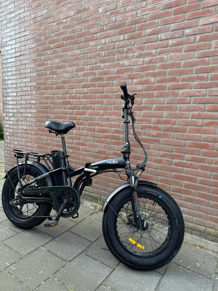 Elektrische vouwfiets Lacros Mustang M500 Fatbike Zwart, 20 inch of meer, Heren, Versnellingen, Zo goed als nieuw