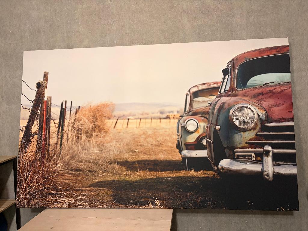 Canvas schilderij industrieel, Huis en Inrichting, Woonaccessoires | Schilderijen, Tekeningen en Foto's, Ophalen, 125 cm of meer