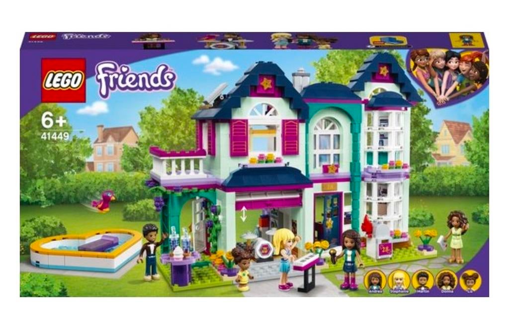 LEGO Friends Andrea's Familiehuis (41449) - Zo goed als nieu, Lego, Friends, Ophalen of Verzenden, Zo goed als nieuw