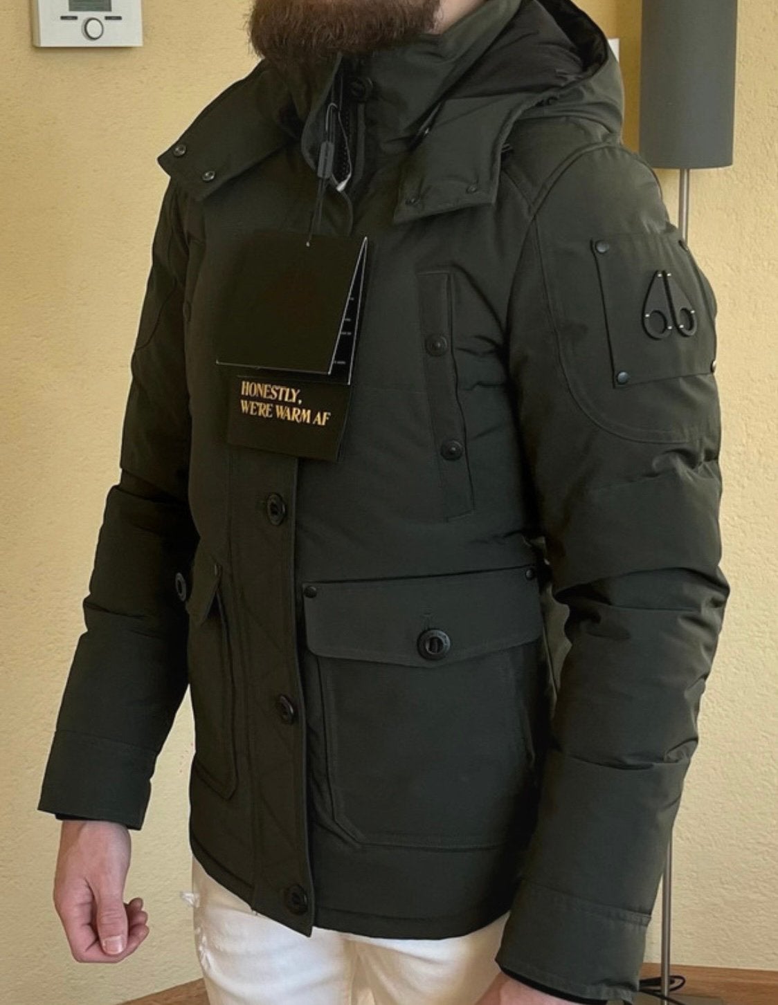 Moose Knuckles Anguille Parka – XS winterjas – legergroen, Ophalen of Verzenden, Nieuw, Overige maten, Groen