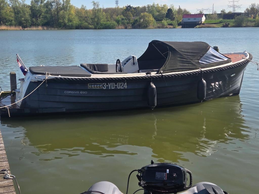 Corsiva 690 Tender 80PK Mercury, Gebruikt, 6 meter of meer, Snelvarend, Ophalen