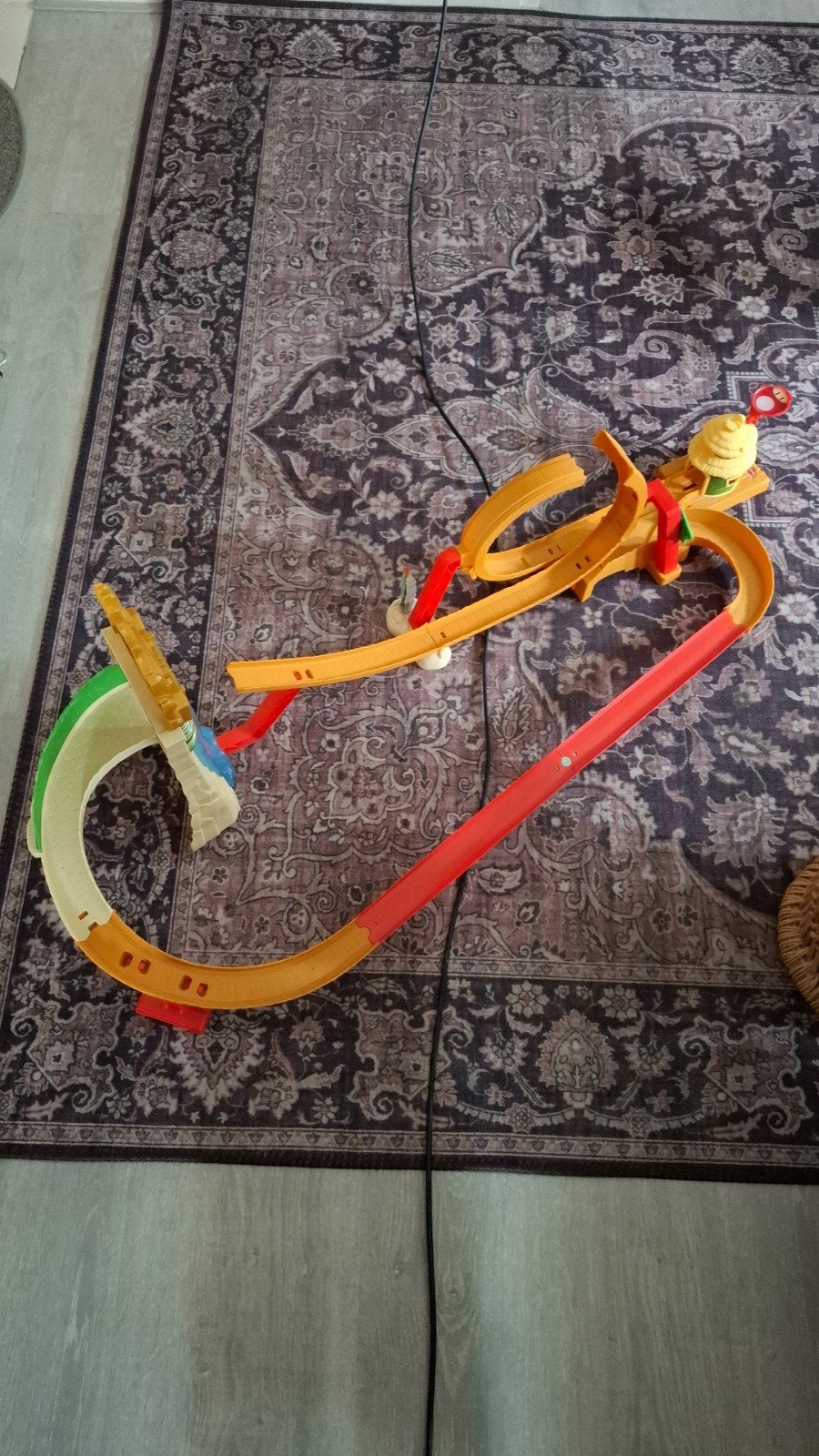 Mario kartbaan hotwheels, Ophalen, Zo goed als nieuw, Handmatig, Hot Wheels