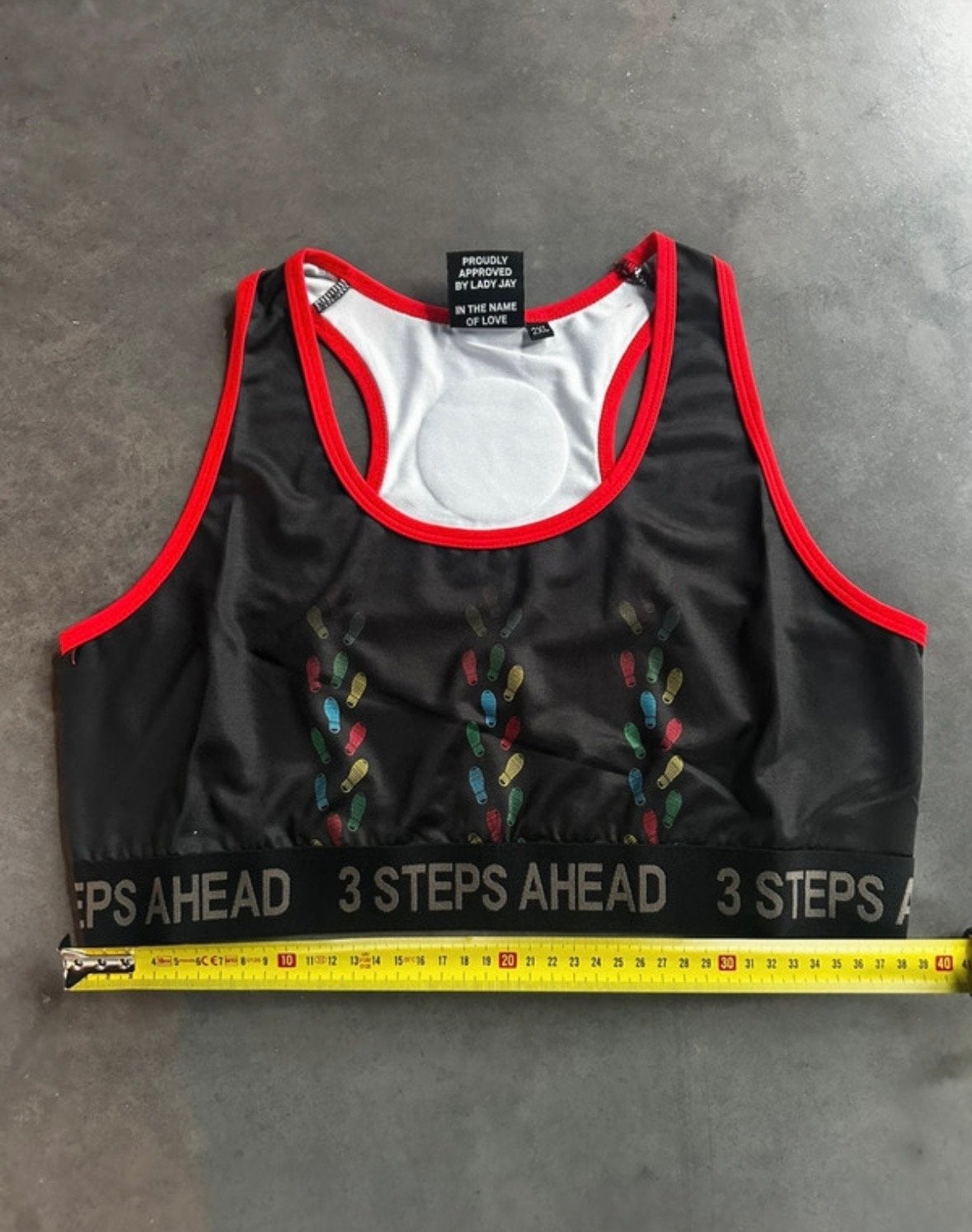 3 Steps Ahead Sporttop Hardcore Thunderdome Gabber, Verzenden, Zwart, Maat 46/48 (XL) of groter, Fitness of Aerobics