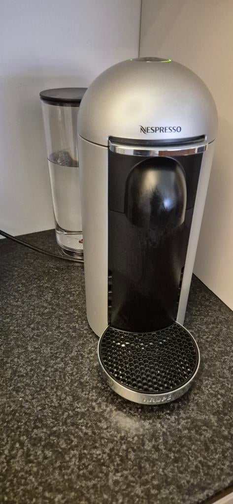 KRUPS Nespresso XN900E Vertuo met Philips melkschuimer, Ophalen, Espresso apparaat, Zo goed als nieuw, Koffiepads en cups