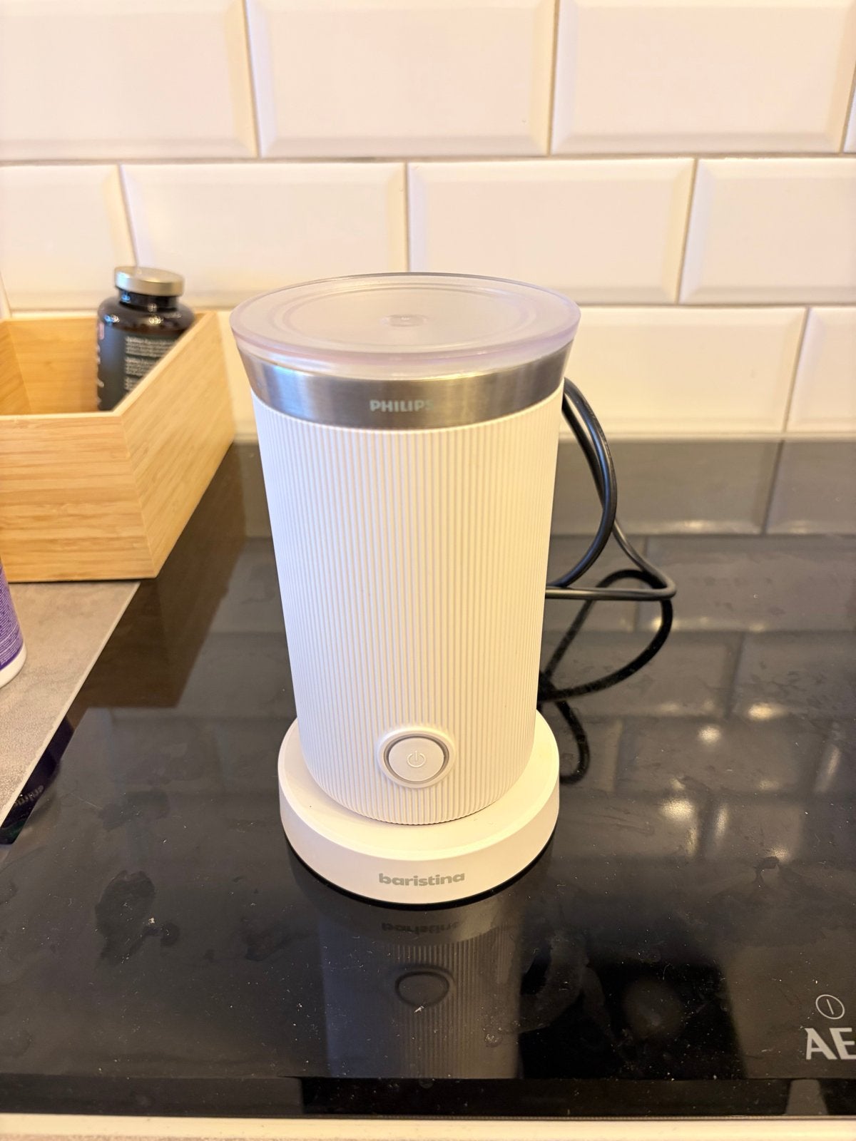 Philips Baristina Melkopschuimer, Ophalen, Zo goed als nieuw, Elektrische melkopschuimer