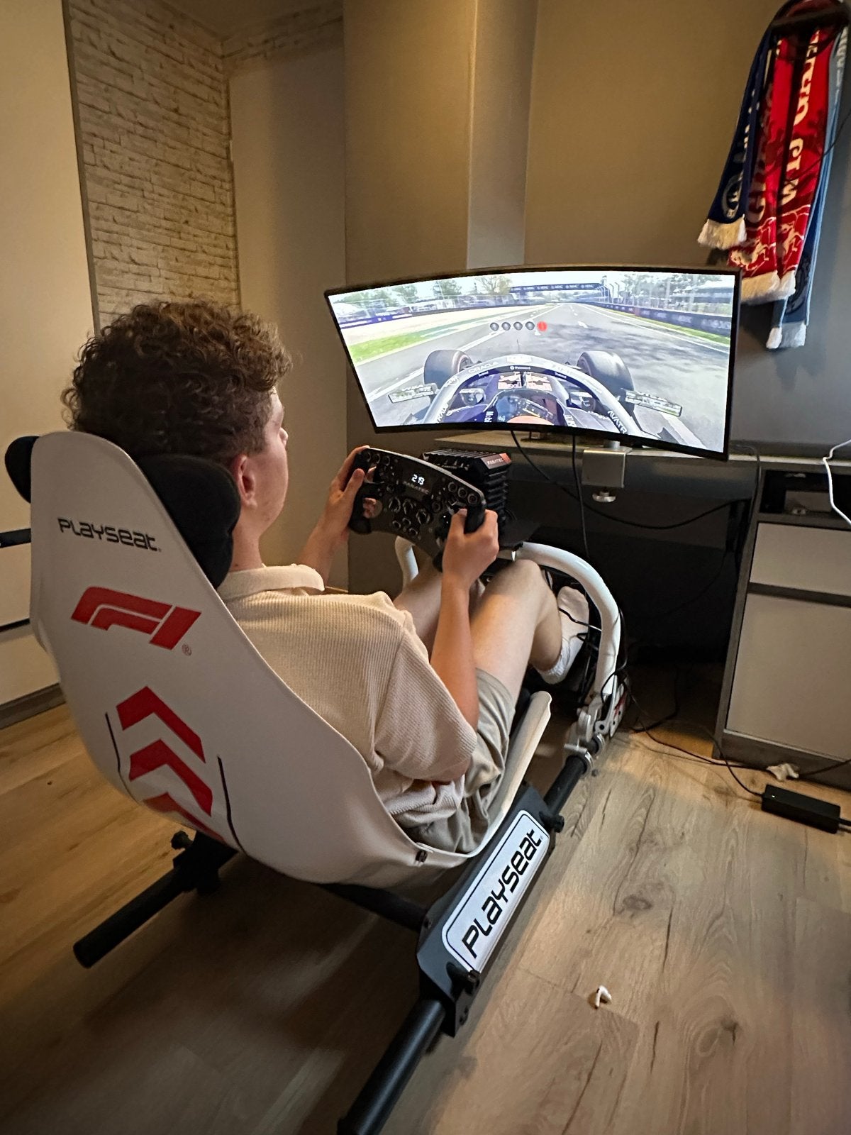 Playseat F1 met Fanatec DD Pro en Clubsport Pedalen V3, Ophalen, Overige merken, Zo goed als nieuw
