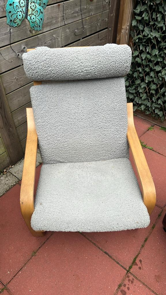 IKEA Poäng Fauteuil - Comfortabel en Stijlvol, Gebruikt, 75 tot 100 cm, Ophalen of Verzenden, 50 tot 75 cm