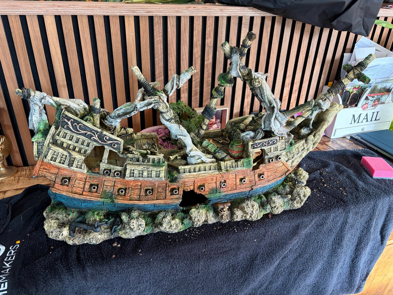 Groot schip aquarium, Ophalen of Verzenden, Leeg aquarium