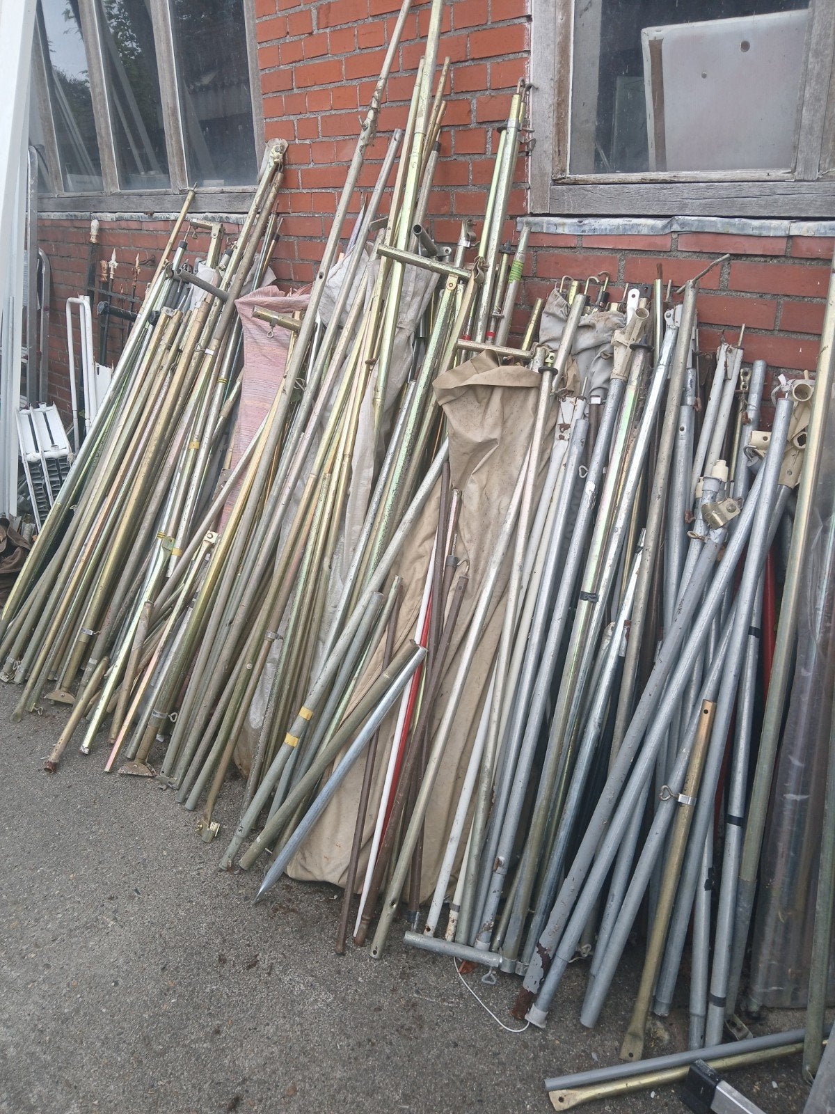 tent stokken buizen, Ophalen