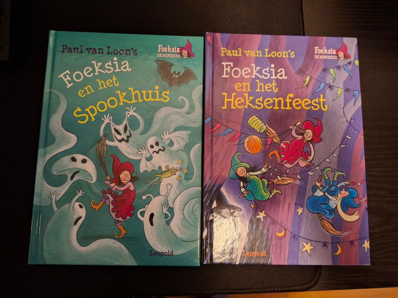 Foeksia de Miniheks: Spookhuis & Heksenfeest (2 boeken), Ophalen of Verzenden, Zo goed als nieuw, Paul van Loon, Fictie algemeen