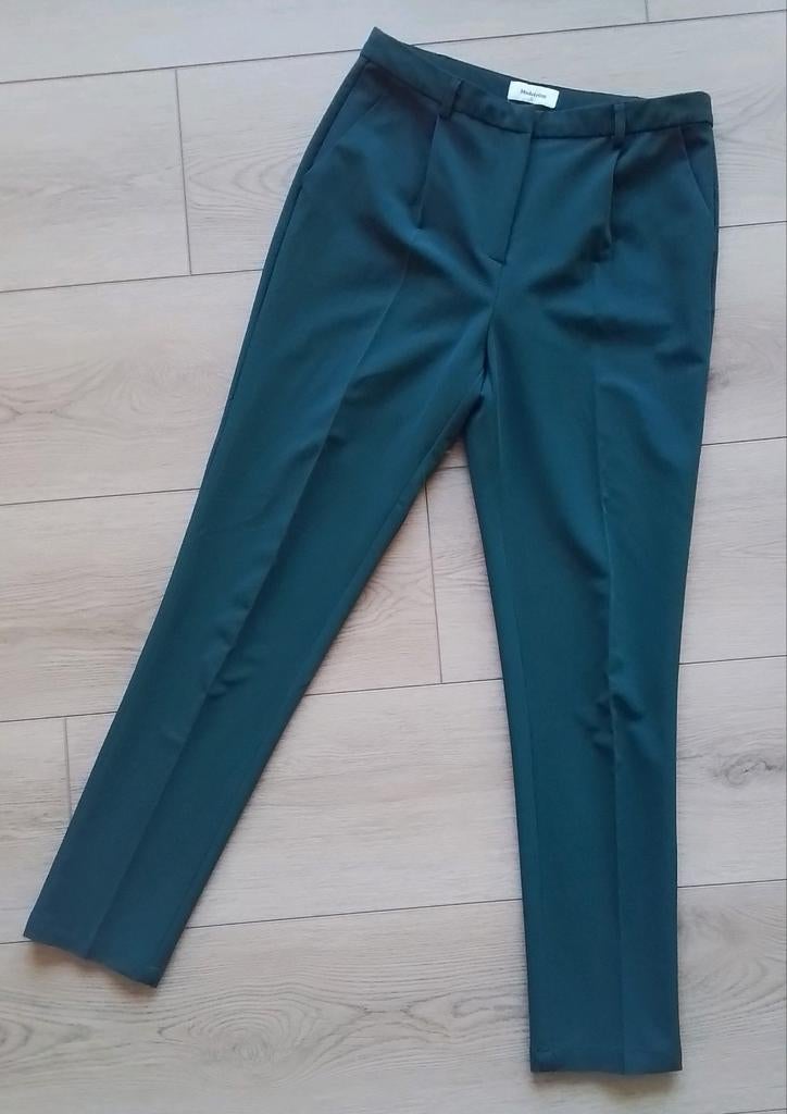 Donker groene pantalon van Modstöm maat M, Maat 38/40 (M), Ophalen of Verzenden, Zo goed als nieuw, Lang