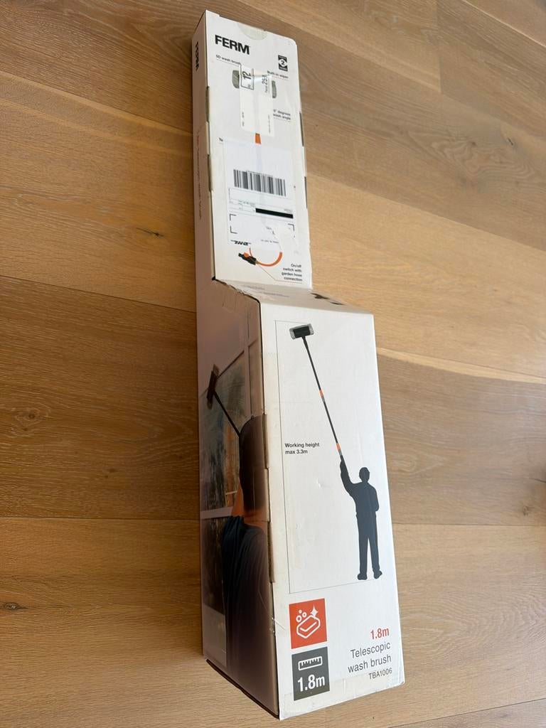 Telescoop Wasborstel 1.8m voor Huis, Boot, Bus, Auto, Ophalen of Verzenden, Nieuw