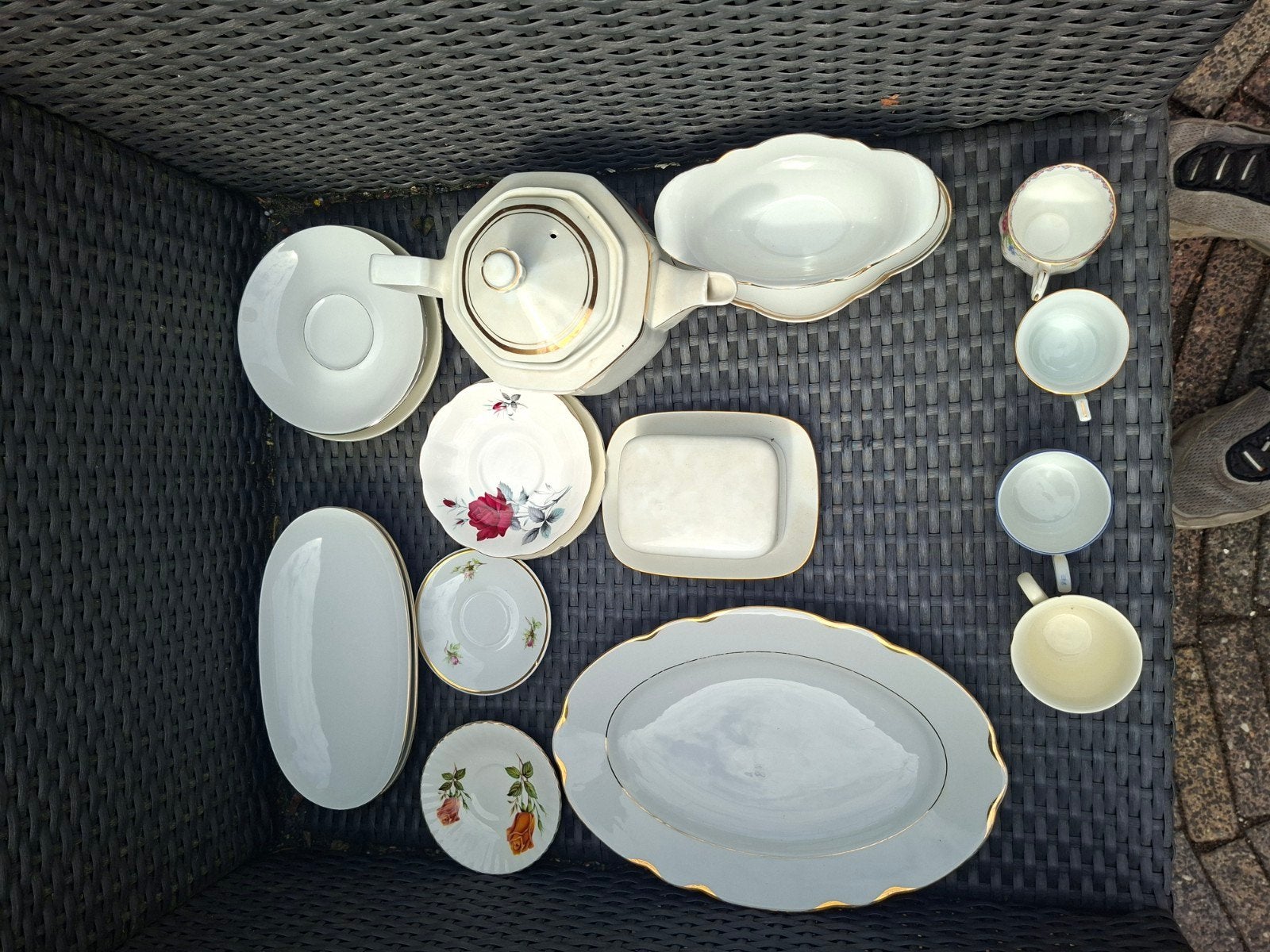 Prachtig vintage porselein servies – diverse merken, Ophalen