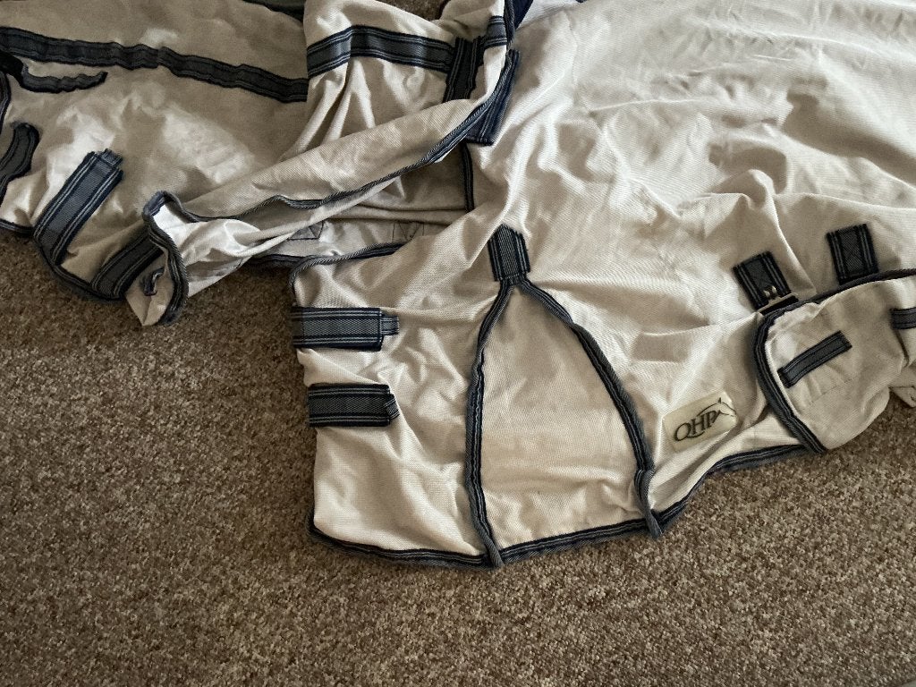 Top deken te koop met buikflap., Dieren en Toebehoren, Paarden en Pony's | Dekens en Dekjes, Zo goed als nieuw, Vliegendeken, Full (L)